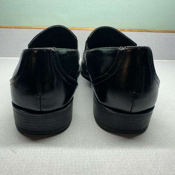 Stacy Adams Men's Loafer Adrian Size 11M Slip-On Bike Toe Bit Leather Suave - Picture 8 of 16